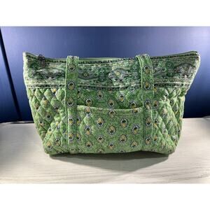 Green Quilted Americana by Sarif Tote